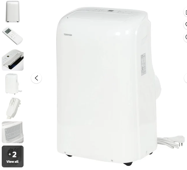 AC Portatil Toshiba 7000 BTU $200