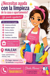 Servicio de limpieza 786-818-6121